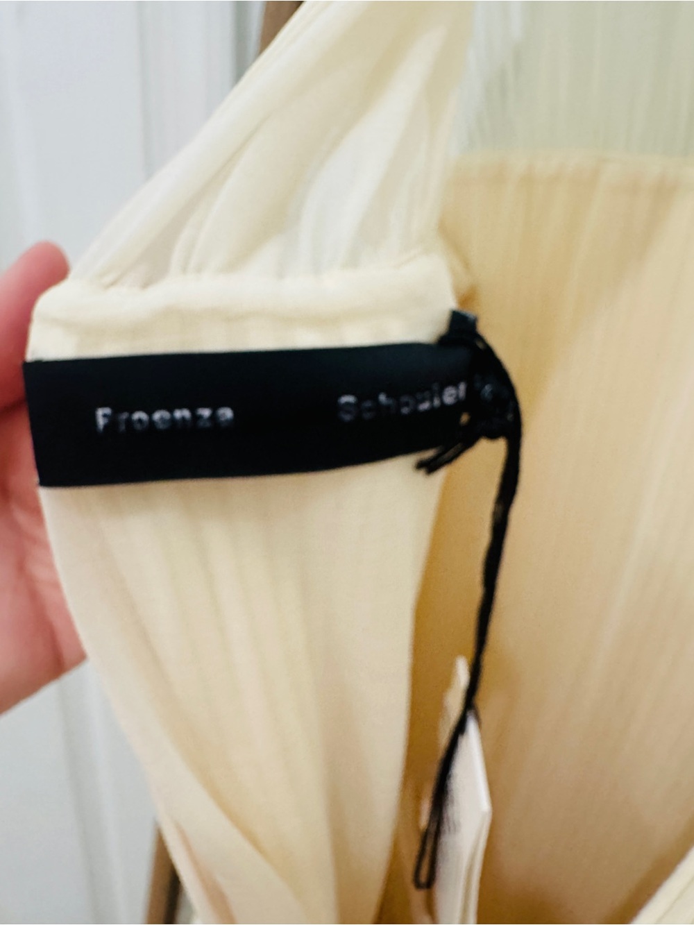 Proenza Schouler Cream Draped Knit Dress - Picture 12 of 13